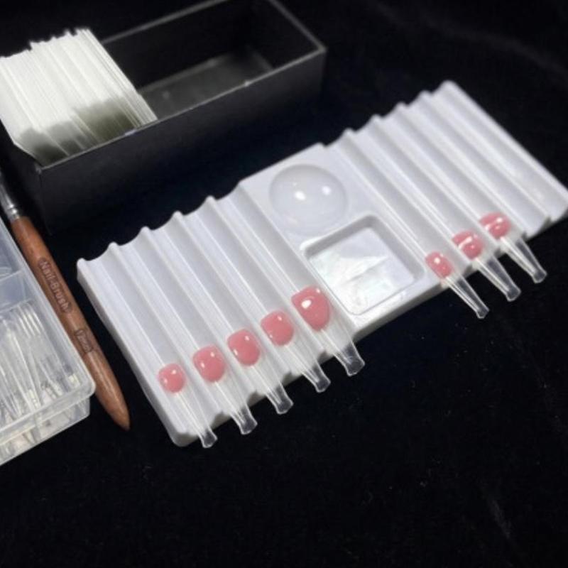 Nail Fan Brush - Çabuk Renk Karıştırma ve Kalem Saklama
