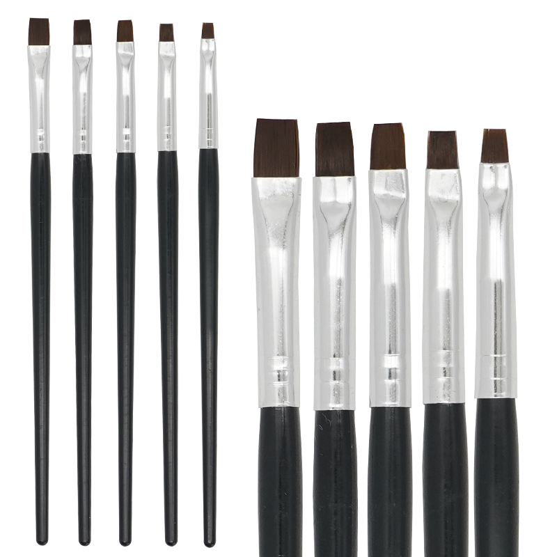 Nail Fan Brush - 5 adet Diş Reçine Fırça Kalem
