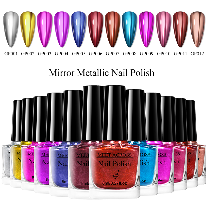 Nail Art Chrome - 8 ml Metalik Oje Kan Kırmızı