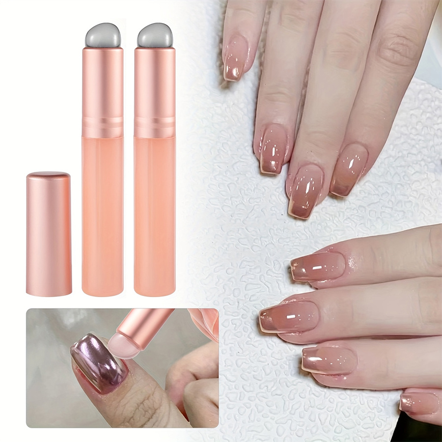 Nail Art Chrome - 1/2/3 adet Silikon Tırnak Fırçası, Yeniden