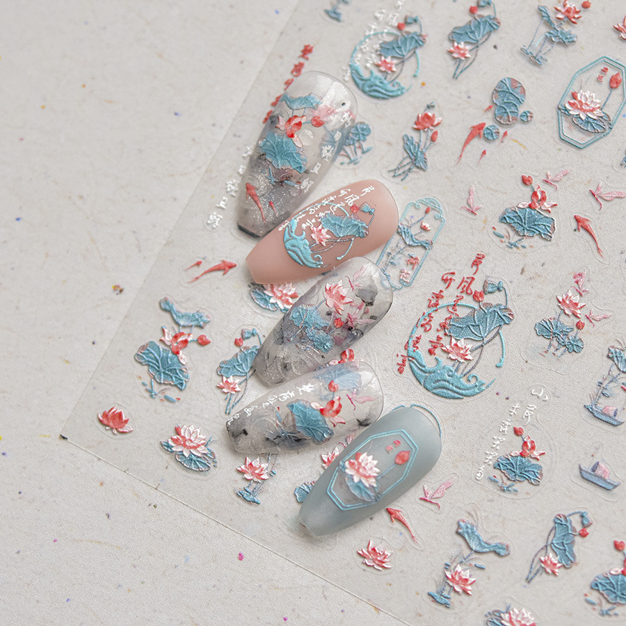 Nail Art Zelda - 1 adet çin çıkartmaları 5D kabartmalı