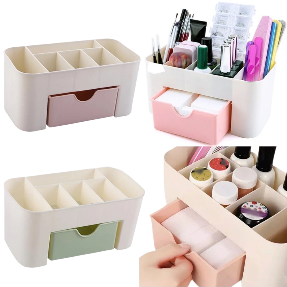 Nail Fan Brush - Tırnak Sanat Organizatör Masaüstü Çekmece Kozmetik