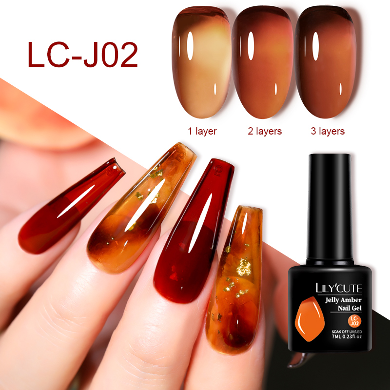 LILYCUTE 7ML Jöle Amber Jel Oj - Nail Art Leopard incelemesi ve fiyatı