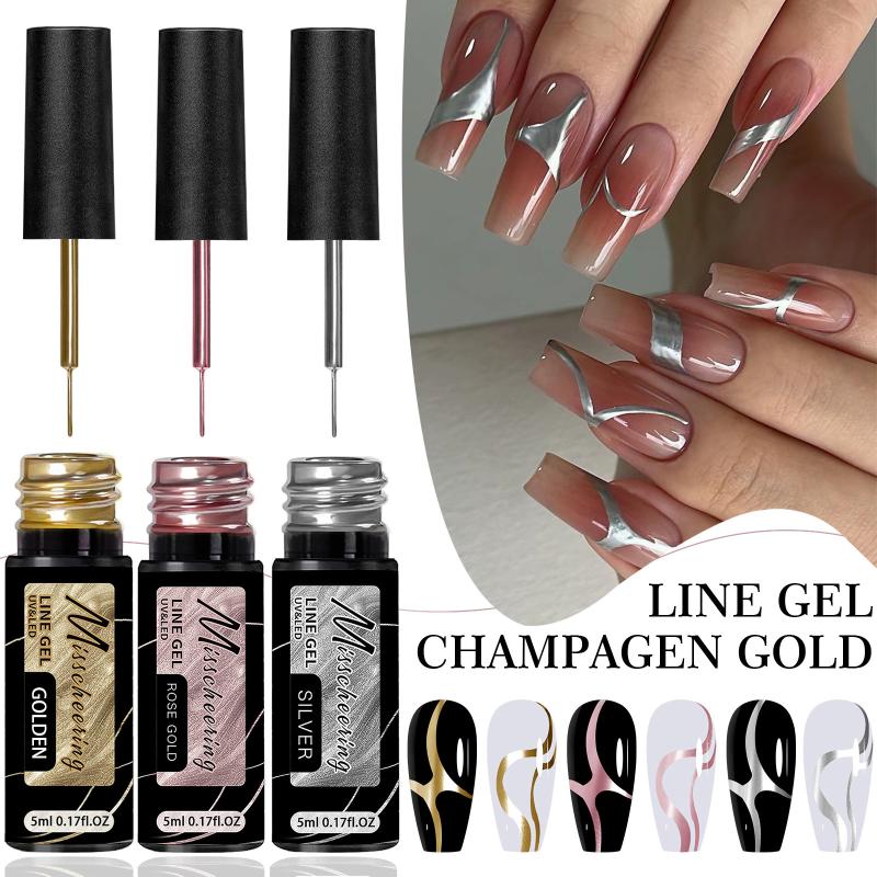 Altın Gümüş Metalik Liner Jel  - Nail Art Chrome incelemesi ve fiyatı
