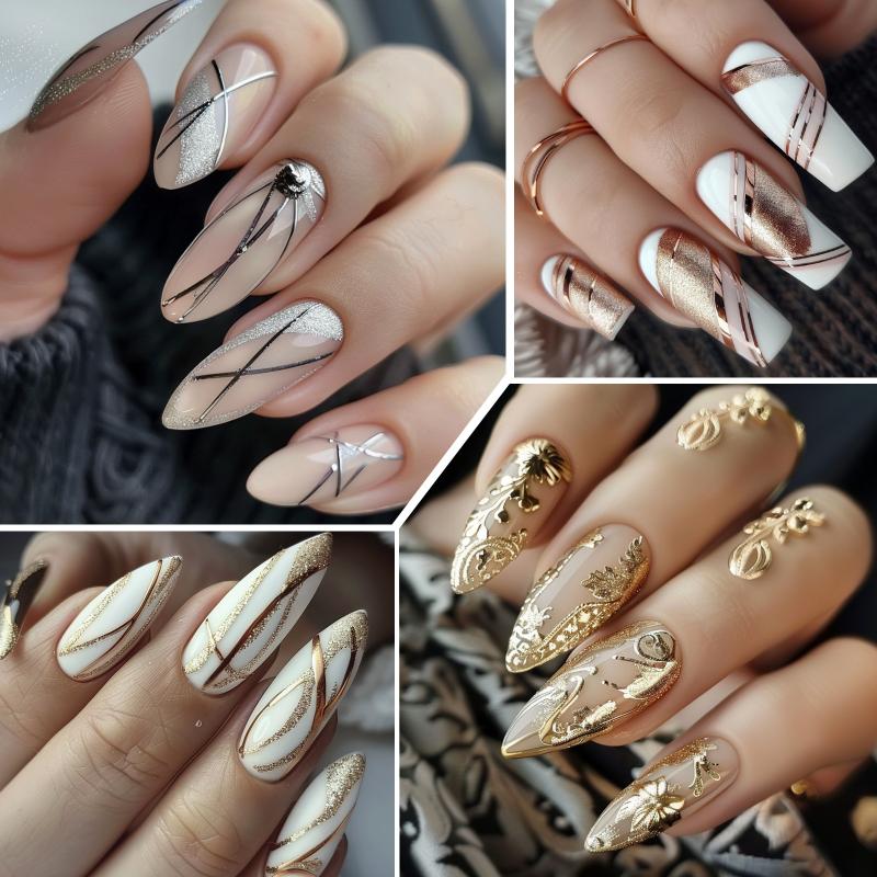 Altın Gümüş Metalik Liner Jel  - Nail Art Chrome incelemesi ve fiyatı