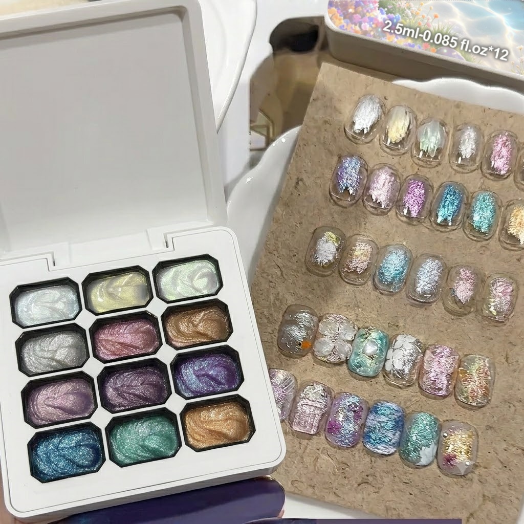 12 Renkli Aurora Katı Tırnak J - Nail Art Chrome incelemesi ve fiyatı