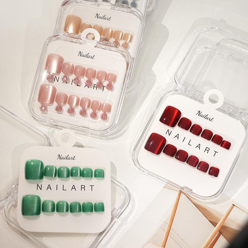 1 kutu Fransız takma tırnak pa - Nail Art Extension Cat Eye incelemesi ve fiyatı