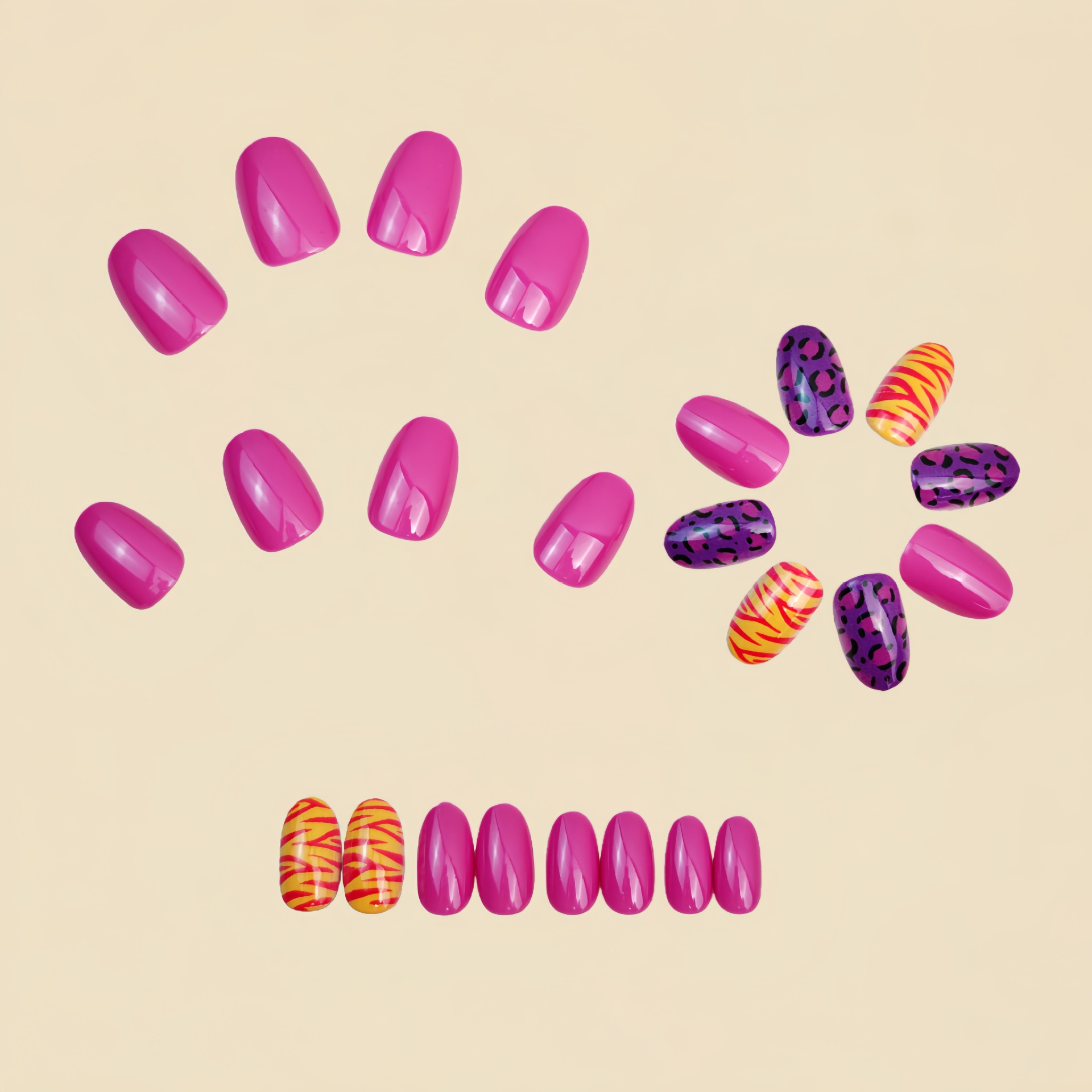 Kadınlar ve kızlar için kısa u - Nail Art Leopard incelemesi ve fiyatı