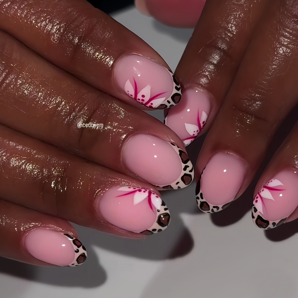 Kadınlar ve kızlar için kısa u - Nail Art Leopard incelemesi ve fiyatı