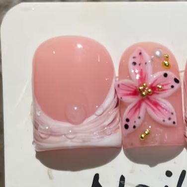 10 adet/takım çıplak pembe deg - Nail Art Leopard incelemesi ve fiyatı