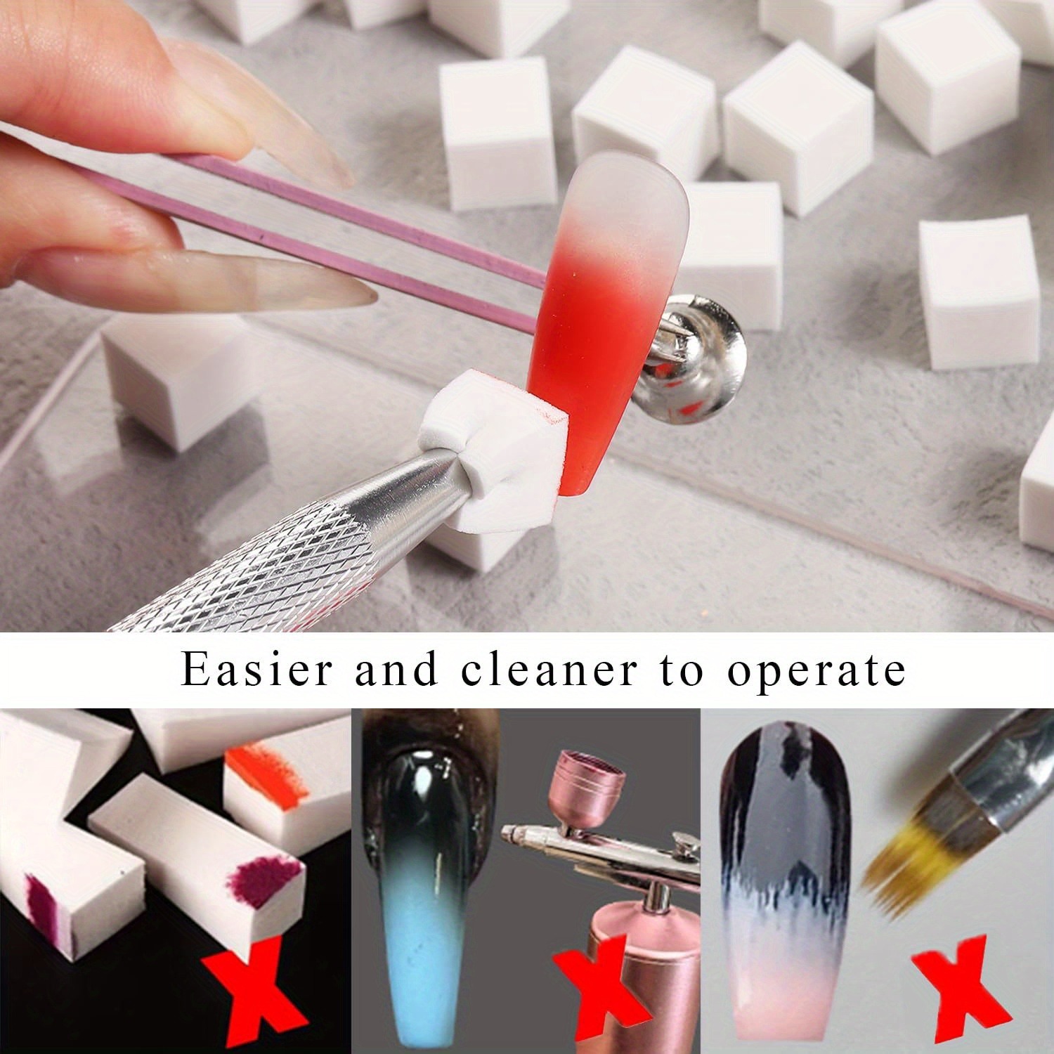 1/50/100 adet kare tırnak sana - Nail Fan Brush incelemesi ve fiyatı
