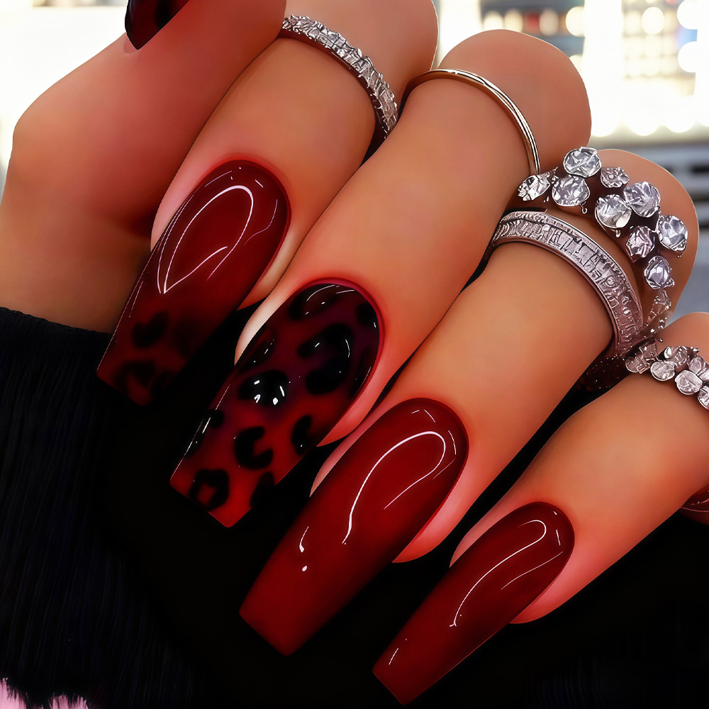 Kadınlar ve kızlar için orta b - Nail Art Leopard incelemesi ve fiyatı