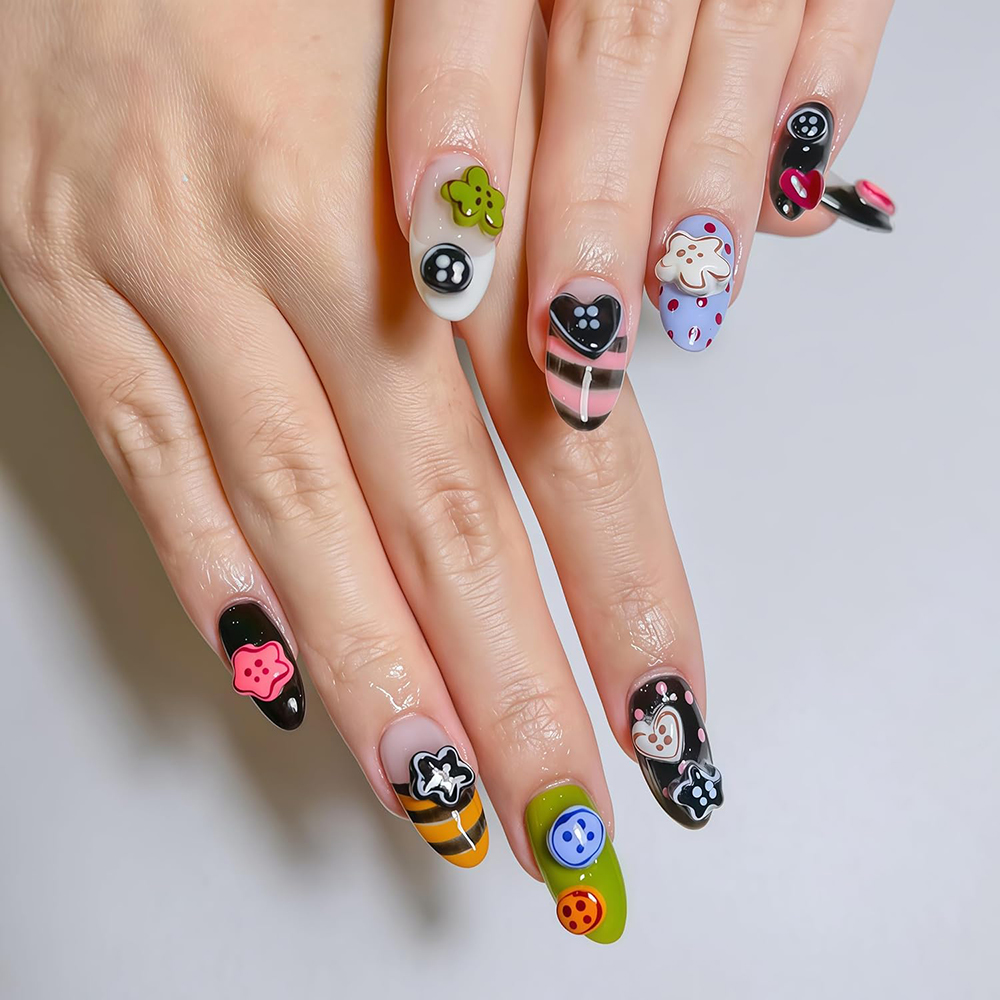 3D Düğme Tırnak Sanatı Kalıbı  - Nail Art Leopard incelemesi ve fiyatı