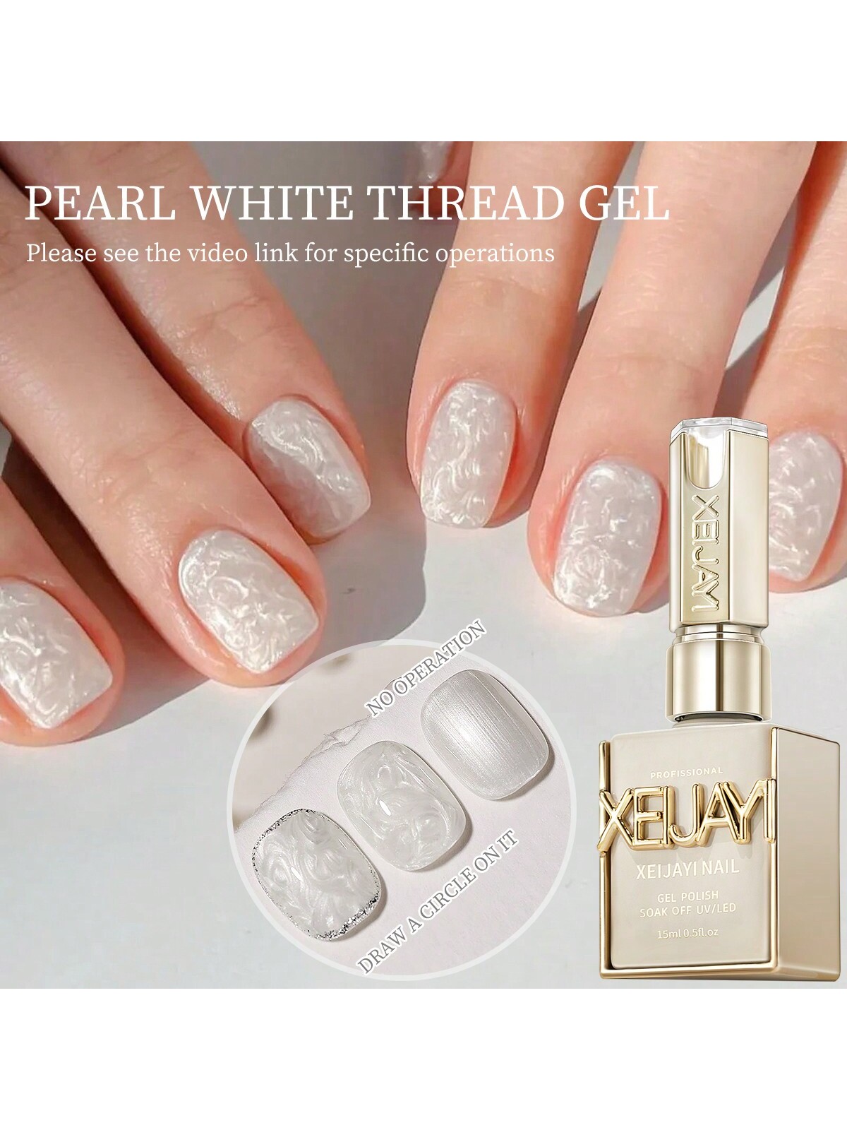 15ML inci beyaz iplik jel oje  - Nail Art Chrome incelemesi ve fiyatı