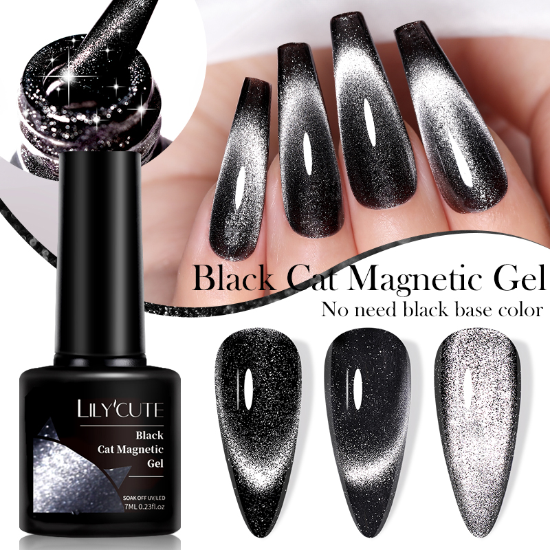 LILYCUTE 7 ML Siyah Kristal Ke - Nail Art Chrome incelemesi ve fiyatı