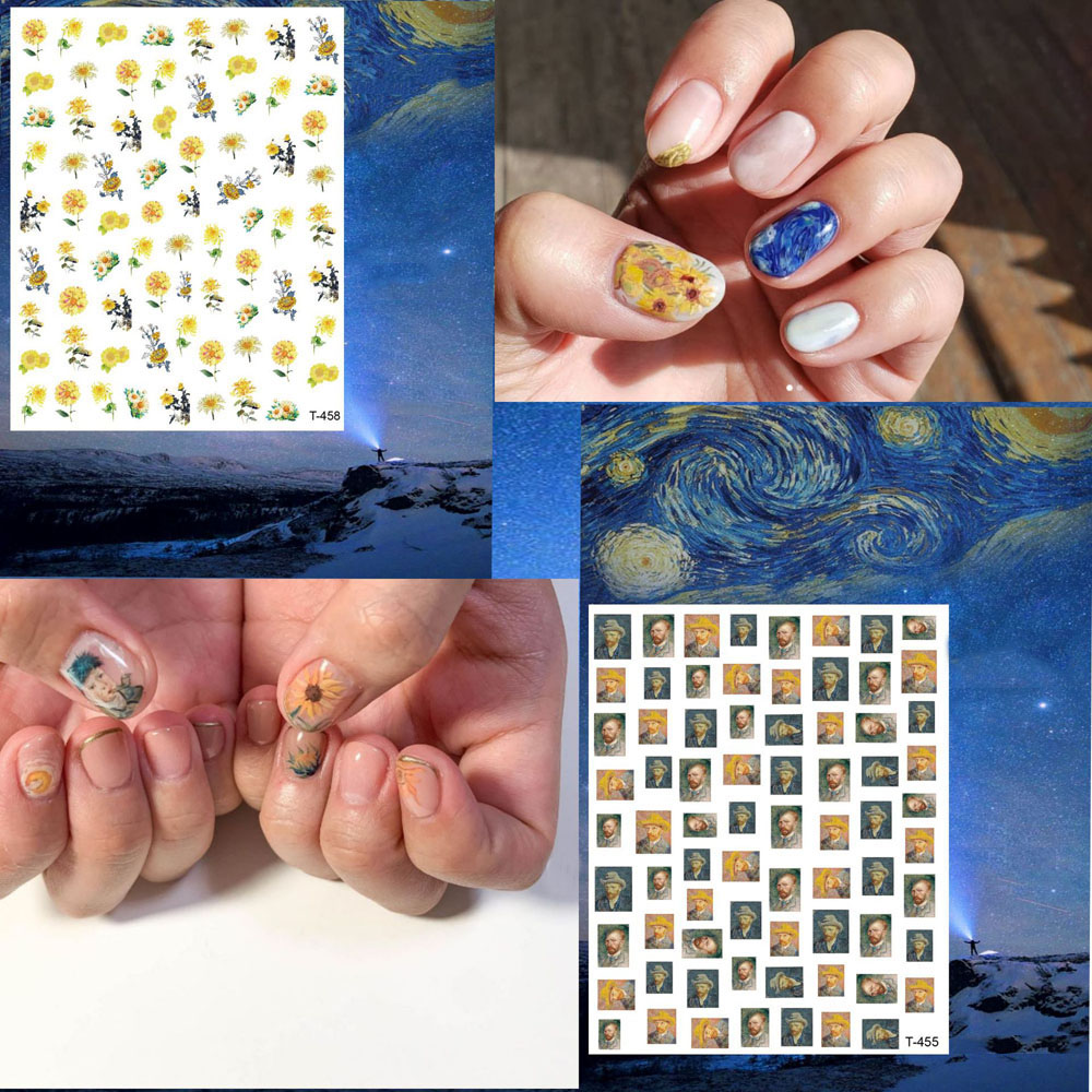 1 adet Van Gogh Gece Romantik  - Nail Art Van Gogh incelemesi ve fiyatı