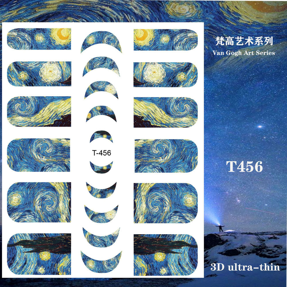 1 adet Van Gogh Gece Romantik  - Nail Art Van Gogh incelemesi ve fiyatı